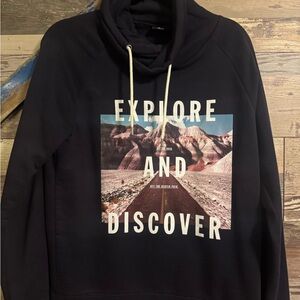 Explore and Discover Black Sweater